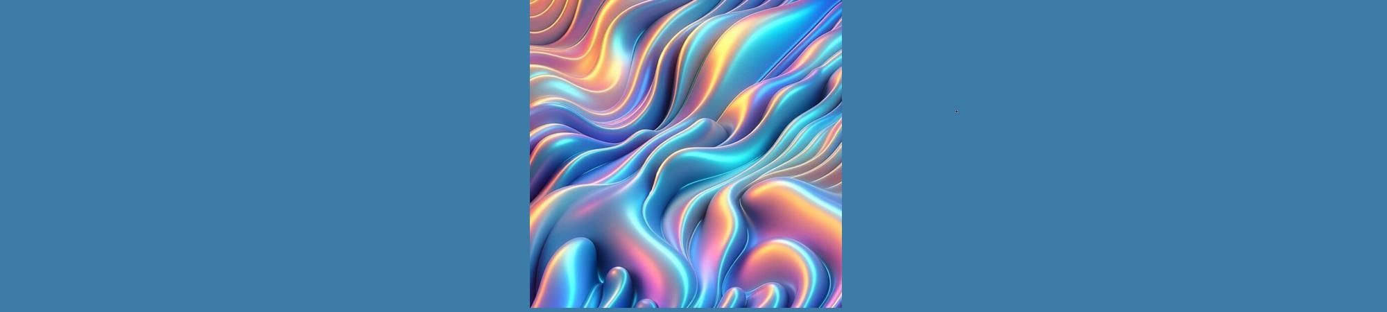 Swirls of color, rippling and shimmering