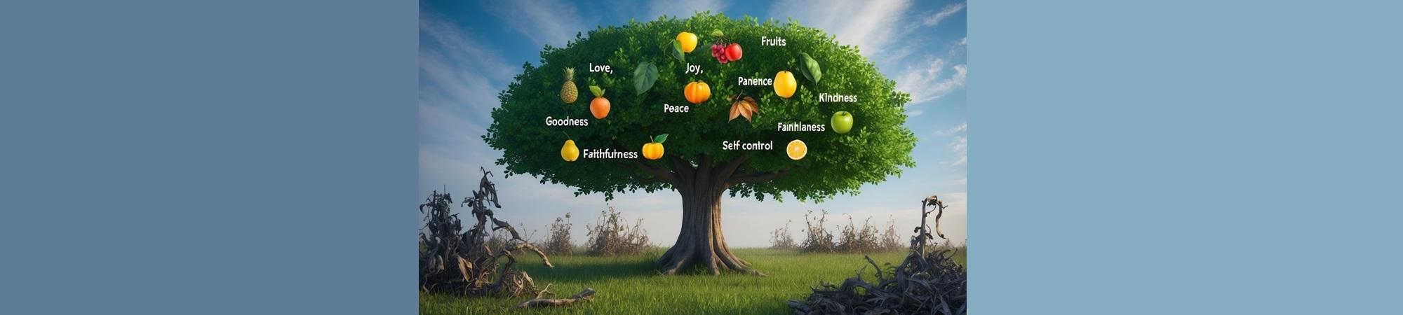 Tree with labeled fruits